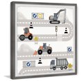 thumbnail image 2 of Marmont Hill Road Construction and Paving Machines Framed Wall Art, 2 of 6