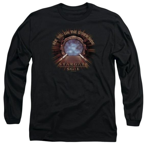 Sg1 Other Side Long Sleeve Adult 18/1 T-Shirt Black