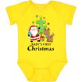 thumbnail image 3 of Inktastic Baby's 1st Christmas with Santa Reindeer and Tree Boys or Girls Baby Bodysuit, 3 of 5