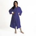 thumbnail image 6 of Women's Turkish Cotton Terry Ultra-Soft and Absorbent Long Bathrobe, Navy Blue, 6 of 6