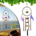 thumbnail image 2 of Handmade Heart - Shaped Dream - Catcher Wind Chimes - Ideal for Garden and Home Decor, 2 of 6