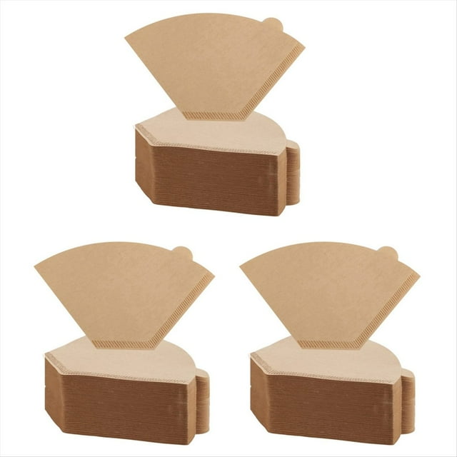 600Pcs Coffee Filter Natural Unbleached Coffee Filters Cone Paper Disposable Coffee Filters for pour Over and Drip,600 x coffee filter paper