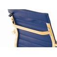 thumbnail image 5 of Decade Navy + Gold Modern Classic Aluminum Office Chair (Set of 2), 5 of 8
