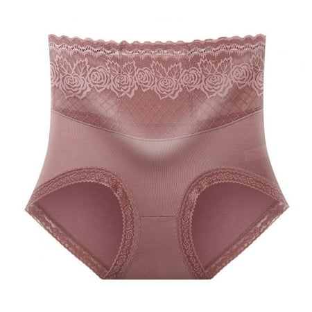 

Linen Purity Women s High Elastic Traceless Lace Briefs Pure Cotton Crotch Breathable Tummy Control Butt Lifting Panties