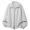 Light Gray, variant on Mens Zip Up Sweatshirt 2026 Fall Winter Long Sleeve Plain Full Zipper Oversized Jacket Cardigan Outerwear