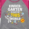 thumbnail image 3 of Dr. Seuss - Kindergarten Out Of This World - Youth Girls Raglan Graphic T-Shirt, 3 of 6