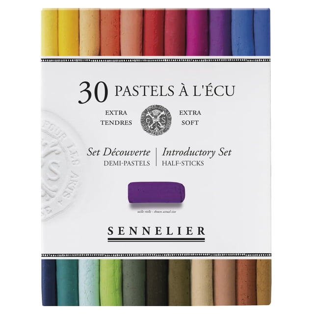 Set de pasteles SENNELIER de 30 colores, medios pasteles extra suaves
