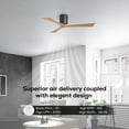 thumbnail image 3 of Matthews Fan Company IR3H-TB-LM-60 Irene 60" Textured Bronze Hugger Ceiling Fan with 3 Light Maple Blades, Remote and Wall Control, Indoor/Outdoor Damp Rated, 3 of 6