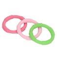 thumbnail image 1 of Pulsera de dentición Jadeshay 3 piezas de mordedor de silicona color brillante, 1 of 14