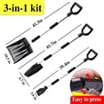 thumbnail image 4 of 3-In-1 Snow Removal Kit Multifunctional Portable Detachable Snow Removal Tool, 4 of 6