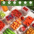 thumbnail image 4 of 50 Pcs Food Storage Containers with Lids, Plastic Containers Kitchen Organizers and Storage(24 Containers + 24 Lids), 4 of 8