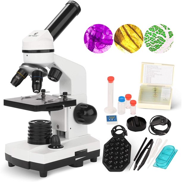 JOYJOO Microscope for Adults and Kids, 100X1000X Magnification Lab