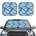 thumbnail image 2 of Balery 2 Piece Leaves And Flowers Car Windshield Sun Shade|Foldable Front Windshield Shade for Car Front Window for Most Sedans SUV Truck-, 2 of 7