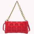 thumbnail image 4 of Bolsa Bolsos para axilas tejidos de PU para mujer, bolso de hombro, bolso pequeño para mujer (rojo) JShteea Para Estrenar, 4 of 4