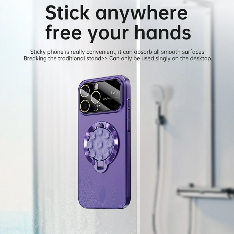 Magnetic Suction Cup Phone Mount Phone Case for iPhone 14 Pro Max - Main Image