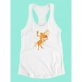 thumbnail image 3 of Orange Fairy Silhouette  Tank Women -Image by Shutterstock, Female XX-Large, 3 of 4
