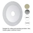 thumbnail image 3 of Uxcell 100mm x 15mm Vacuum Brazed Diamond Tile Cutting Disc Cut-Off Wheel 2 Pack, 3 of 5