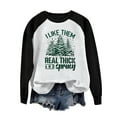 thumbnail image 4 of IROINNID Christmas Sweatshirts for Women Christmas Printed Crewneck Long Sleeve Pullover Loose Fitting Shirt,Black, 4 of 4