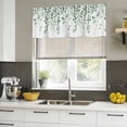 thumbnail image 5 of Eucalyptus Leaf Sage Green Valances for Windows, Decorative Rod Pocket Window Valance Curtains, Spring Weeping Leaves Botanical Short Curtain Drapes for Kitchen/Living Room, 2 Panels, 42" W x 12" L, 5 of 8