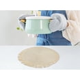 thumbnail image 4 of Unique Bargains Rustic Tassel Place Mats Set of 6 for Dining Table Decor Beige 15x15in, 4 of 6
