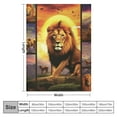 thumbnail image 4 of HENGT Lion Blanket Super Soft Cozy Lion Animal Throw Blanket Lightweight Plush African Wildlife Bedding Blanket for Gifts Men Women Kids Girls Boys Bed Decor, 4 of 6