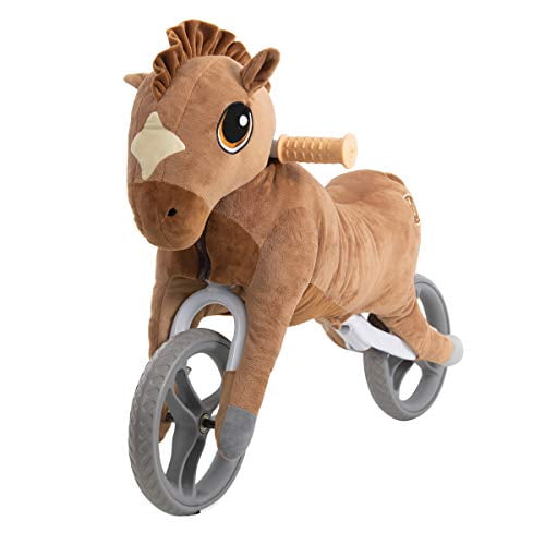 Yvolution My Buddy Wheels Horse Balance Bike with Plush Toy Training Bicycle for Toddlers Age 2 Years 