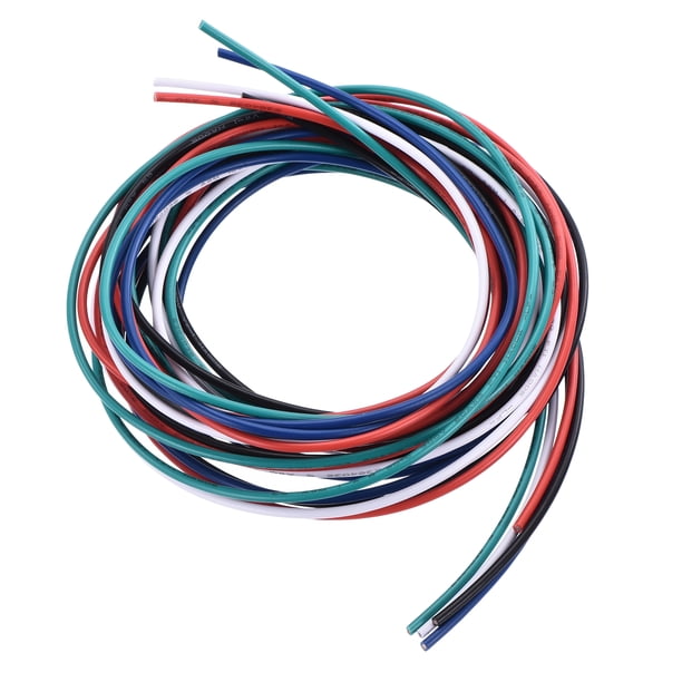 Cable de conexión de PVC de 20 AWG 1.5m/5ft, cable eléctrico flexible de cobre estañado, 5 colores, 1.5mm