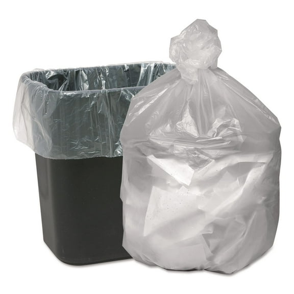 Good 'N Tuff High Density Waste Can Liners 7-10gal 6mic 24 x 23 Natural 1000/Carton GNT2424