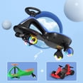 thumbnail image 6 of Korimefa 6V Electric Wiggle Car,Load 66 lbs,Wiggle Scooter with Rechargeable Battery & LED Flashing Wheels, Anti-Rollover & Flexible Steering, Outdoor Ride on Toys for Kids 3 Years and up (Blue), 6 of 18