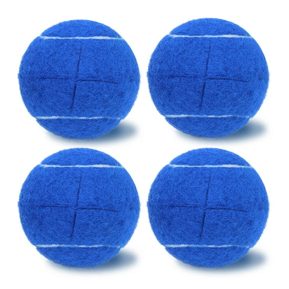 Magicorange 4 PcS Precut Walker Tennis Balls for Furniture Legs and Floor Protection, Heavy Duty Long Lasting Felt Pad glide coverings (Dark Blue)