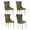 Olive Green, variant on MIKIBAMA High-End Tufted Velvet Dining Chair Set of 2, Solid Wood with Chrome Stainless Steel Legs and Nailhead Trim, Black Chrome