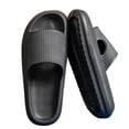 thumbnail image 1 of Summer Slides Slippers Platform Beach Sandals Unisex Slippers Quick Drying-38-39-black, 1 of 5
