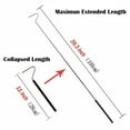 thumbnail image 3 of IC ICLOVER [2 in 1] 47 inch Foldable Snake Tongs + 39 inch Collapsible Snake Hook, Wide Jaw Reptile Snake Catcher Stick Handling Tool - Stainless Steel, 3 of 13