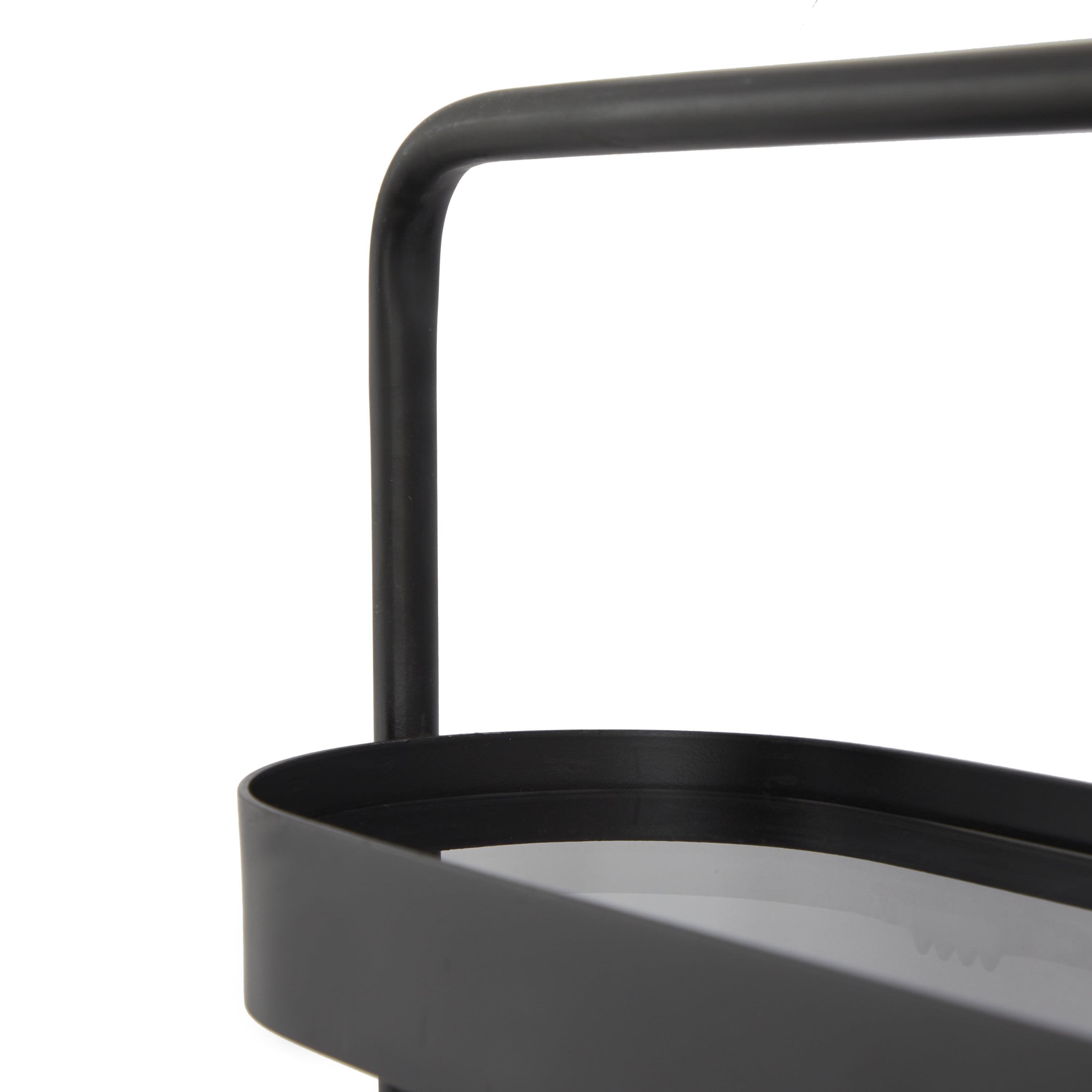 CosmoLiving by Cosmopolitan 20" x 6" 2-Tier Black Wall Shelf