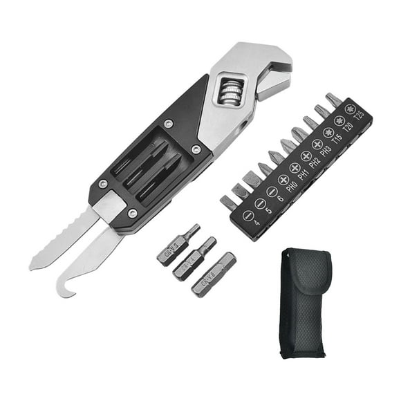 Adjustable Wrench Folding Allen Wrench Tool for Camping Outdoor Activities