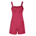 thumbnail image 5 of SUYOLL Women'S Summer Casual Romper Shorts Adjustable Strap Overalls Wide Leg with Pockets Solid Color Work Overalls, 5 of 5
