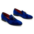 thumbnail image 3 of Velvet Loafers for Men Dress Shoes, Blue, 10 US, 3 of 5