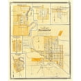 thumbnail image 2 of Baskin 15x18 White Modern Wood Framed Museum Art Print Titled - Valparaiso Indiana - Baskin 1876, 2 of 4