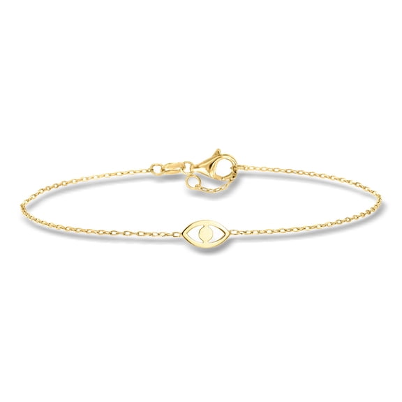 Pure Collection by Ross-Simons Italian 14kt Yellow Gold Evil Eye Bracelet, Women's, Adult