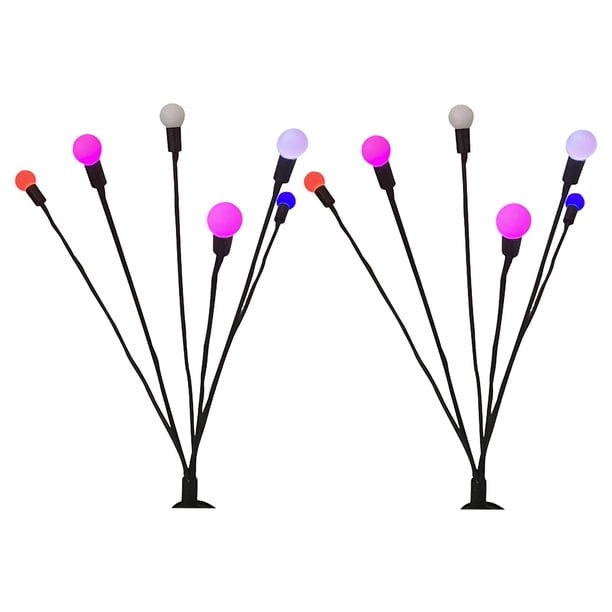 Lovoski, luces solares de jardín para exteriores, luz LED de jardín para , decoración de patio trasero RGB Zulema Luces de estaca