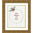 thumbnail image 1 of Murdock, Ramona 15x18 Gold Ornate Wood Framed with Double Matting Museum Art Print Titled - You Better Not Pout, 1 of 4