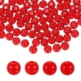 thumbnail image 1 of Uxcell 200 piezas de cuentas redondas de acrílico rojas de 6 mm de diámetro y 1.9 mm de agujero, bolas de resina plástica suaves sueltas para hacer joyas, pulseras, collares, aretes, bricolaje, 1 of 7