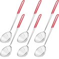 thumbnail image 1 of ckepdyeh - Cuchara de malla de acero inoxidable para colador de ollas calientes, 6 piezas, para cocinar y freír alimentos en la cocina, 1 of 6