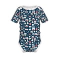 thumbnail image 2 of Balery Dental Seamless Pattern Baby Climbing Clothes Infant Bodysuit Cute Infant Bodysuit Baby Romper-6 Months, 2 of 7