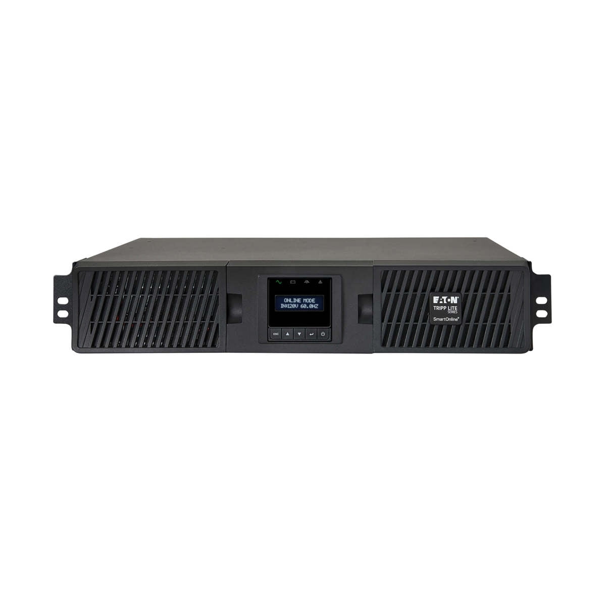 Tripp Lite 1500VA Smart Online UPS Battery Backup, 1300W Double Conversion, 2U Rackmount, LCD, USB, DB9, Extended Run Option (SU1500RTXLCD2U)