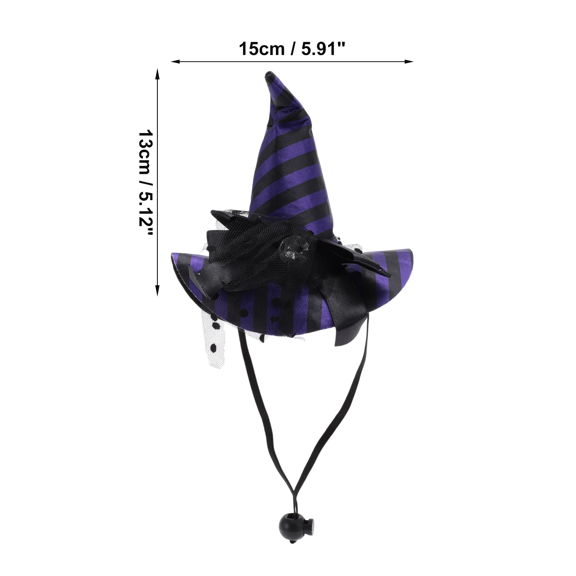 Unique Bargains Halloween Pet Holiday Headdress 5.12x5.91 Purple Accessory for Pets