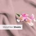 thumbnail image 6 of CGK Linens 6-Piece Extra Deep Pocket Sheet Set With Extra Matching Pillowcases - King Size Bed Sheets Fits 18"-24" Mattresses, Mauve, 6 of 7