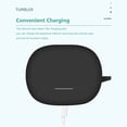 thumbnail image 3 of Sywqhk Funda de silicona para caja de carga, funda para auriculares para Xiaomi Buds 4 Pro (negro), 3 of 9