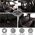 thumbnail image 5 of EKR Custom Fit Tundra Car Seat Covers for 2014-2021 Toyota Tundra Double Cab SR, SR5 ,Rear 40/60 Split Without Armrest,Full set Faux Leather Seat Cover(Black with Red Piping), 5 of 8