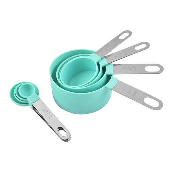 Mediciónica de Cucharas de Tazas, Cucharas de Mediciónica PP 403 Green de Acero Inoxidable Para Café